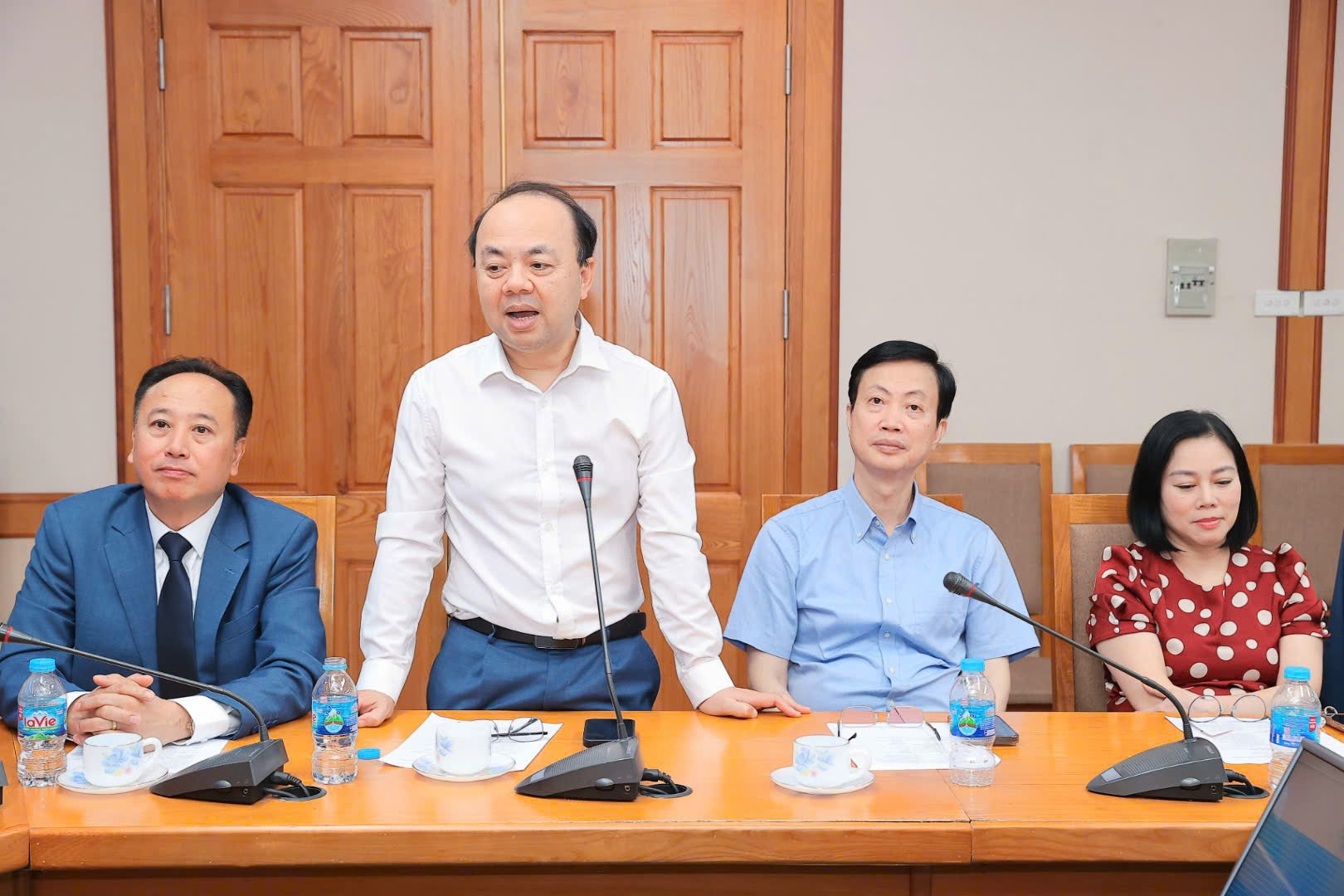 TS. Phạm Thanh Hà, Phó Giám đốc Bệnh viện Răng Hàm Mặt TW Hà Nội phát biểu